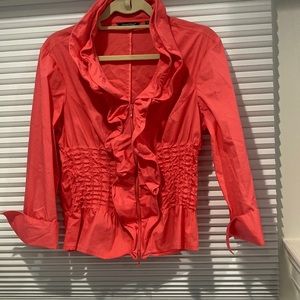 Samuel Dong peachy pink blouse